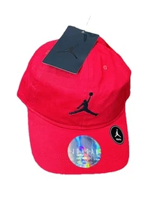 ✅ $18 Michael Air Jordan Brand Nike Jumpman Red Hat Youth Adjustable Logo Cap - Picture 1 of 5