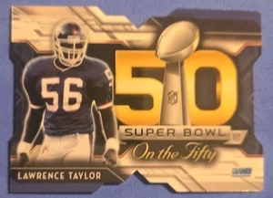2015 Topps Chrome Lawrence Taylor Super Bowl On The Fifty Die-Cut #SBDC-LT - Bild 1 von 2