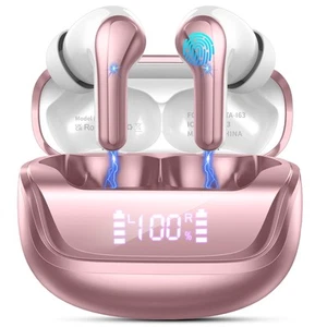 Wireless Earbuds, Bluetooth 5.4 Headphones Deep Bass Stereo, in-Ear Earphones... - Picture 1 of 7