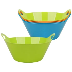 6 Pack Snack Bowls (4.9L Large) Plastic Serving Bowls for Party Large Bowls wi - Picture 1 of 6