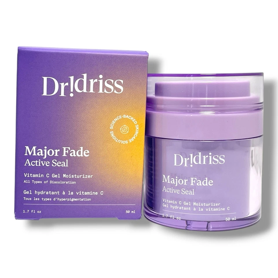 *Dr Idriss Major Fade Active Seal Vitamin C Gel Moisturizer 1.7fl.oz./50ml NWOB