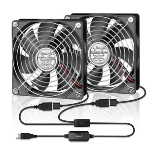 140mm USB Lüfter Doppelt USB Ventilator PC Gehäuselüfter PC Computer Lüfter - Bild 1 von 12