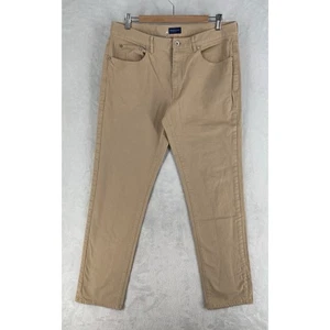 Proper Cloth Pants Mens 334x32 Stretch Twill Cotton Beige Casual Chino - Picture 1 of 14
