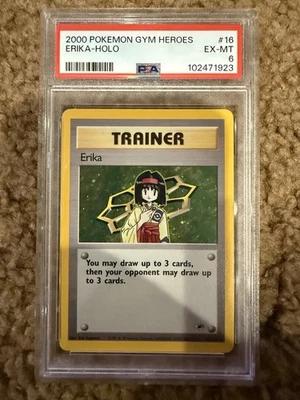 PSA 6 Erika 016/132 Gym Heroes Holo - Image 1 of 2