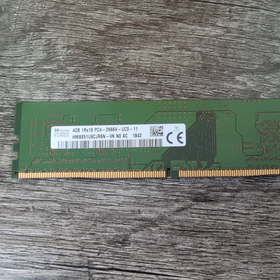 SK Hynix Korea 4GB 1Rx16 PC4 Desktop RAM Memory Card Chip PC Computer Upgrade - Image 1 of 2