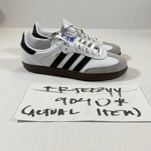 Mens Size 8 | Womens Size 9 Adidas Samba OG Cloud White Core Black B75806 - Picture 1 of 17