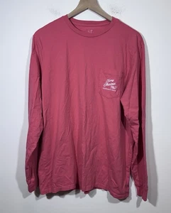 Camiseta Vineyard Vines Feliz Navidad Árbol Barco Mujer Talla L Rosa Vacaciones - Imagen 1 de 5