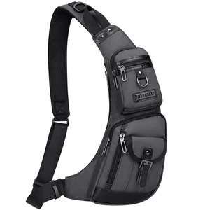 Bolso Bandolera para Hombres Bandolera Viaje Delgado Pecho Bolso Una Correa Ligero... - Imagen 1 de 9