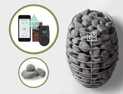 Saunaofen HUUM DROP 9 kW SPARSET inkl. UKU Steuerung WIFI+ Steine