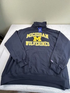 Michigan Wolverines Hoodie Sweatshirt Mens Sz 2XL NCAA Football Champion Brand - Picture 1 of 6