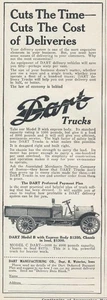 Magazine Ad - 1913 - Dart Motor Truck Co., Waterloo, IA - Model : "B" - Picture 1 of 1