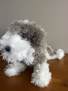 "Felpa Moses Old English Sheepdog - Douglas Toy gris blanco 8""" - Imagen 1 de 8