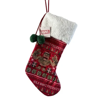 Medias bordadas de 19" Marvel El Increíble Hulk quiere regalos Foto 1 de 4