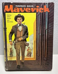 Warner Bros. Maverick Starring James Garner & Jack Kelly 1959 Whitman Book 1566 - Picture 1 of 5