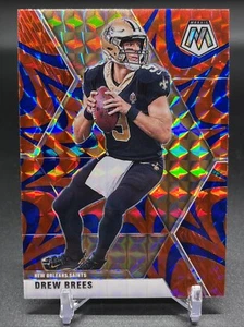 2020 Panini Mosaic - Mosaic Reactive Blue Prizm #142 Drew Brees - Picture 1 of 2