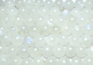 Cuentas redondas de piedra lunar arco iris de 13" de 7,5-8 mm/BR80 - Imagen 1 de 1