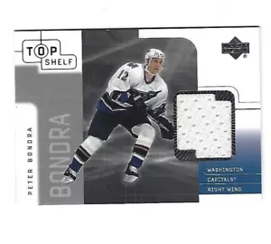 Peter Bondra, 2001-02 Upper Deck UD Top-Shelf Jersey Card, # PB, Washington - Bild 1 von 2