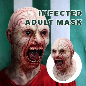 Halloween Horror Zombie Mask Cosplay Scary Masquerade Party Headgear Props Latex - Picture 1 of 7