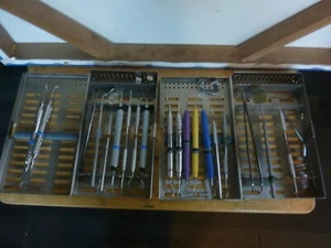 DENTAL HYGIENE SET-UPS (2) HU-FRIEDY, SCOTT'S ETC. 12 &13 PIECES EUC - Picture 1 of 7