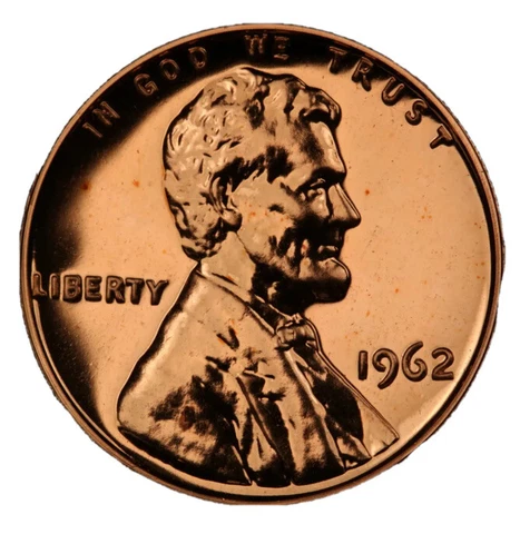 1962 Gem BU Lincoln Memorial Cent | Free Shipping 1800 Cover