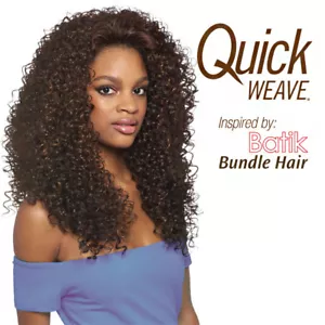 DOMINICAN CURLY BUNDLE HAIR - OUTRE BATIK QUICK WEAVE SYNTHETIC HALF WIG - Picture 1 of 5