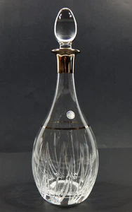 VTG CUKUROVA KRISTAL 24% CRYSTAL WINE DECANTER LOVELY CUT CRYSTAL SILVER ACCENT - Picture 1 of 19