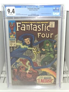 Libro Fantastic Four #65 CGC Universal Grado 9.4 Primera Aparición Ronan el Acusador - Imagen 1 de 5