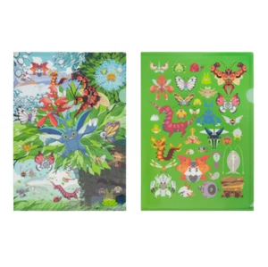 Pokemon center original Set of 2 A4 clear files BUG OUT! - Picture 1 of 1