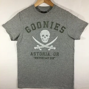The Goonies Shirt Never Say Die Graphic Gray Small Ripple Junction - Picture 1 of 7