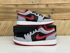 Nike Air Jordan 1 Low GS “Cement Grey” Fire Red Youth Kids (553560 060) New