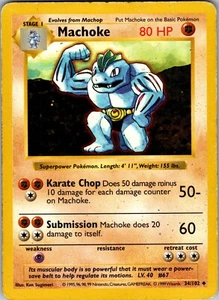 Machoke Base Set, Uncommon Shadowless (34/102) - Picture 1 of 2