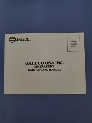 NES Jaleco Membership Warranty Registration Card Insert JAL-NES-US-4 - Image 1 of 2