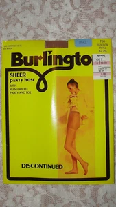 VINTAGE BURLINGTON SUNGLOW PANTY HOSE - SIZE SMALL - Picture 1 of 3