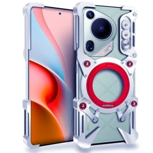 Ring Magnetic Case For Huawei P60 Pura 70 Pro Ultra Aluminum Metal Bumper Cover - Picture 1 of 35