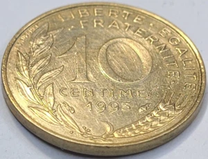 1993 France 10 Centimes KM# 929 US SELLER COMBINED SHIPPING REFUND - Picture 1 of 2