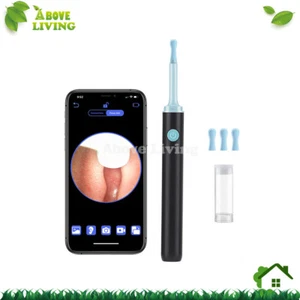 Ear Wax Remover Ear Cleaner Removal Camera Cleaning Pick Tool Scoop Black - Picture 1 of 4