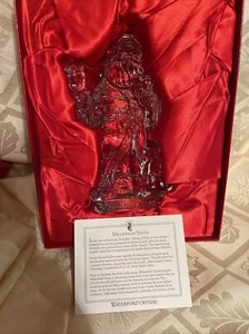 Waterford Millennium Santa Christmas 1999 Crystal Figurine Vintage New In Box - Picture 1 of 11