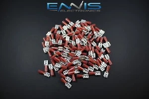 18-22 GAUGE 25 PK NYLON QUICK DISCONNECT FEMALE .250 CONNECTOR CRIMP TERMINAL - Picture 1 of 1