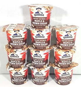 10 Pack Quaker Maple & Brown Sugar Instant Oatmeal Cups 1.69 oz Each - Picture 1 of 5