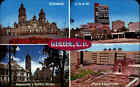 MEXICO Postcard Tarjeta Postal ~1970 City Ciudad de México Multi-View 4 Ansicht