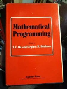 MATHEMATICAL PROGRAMMING Hu, Robinson ACADEMIC PRESS - Imagen 1 de 1