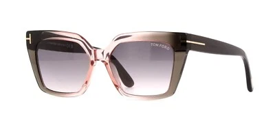 Óculos de sol Tom Ford WINONA FT 1030 bege cristal sombreado/cinza sombreado (20G) - Imagem 1 de 4