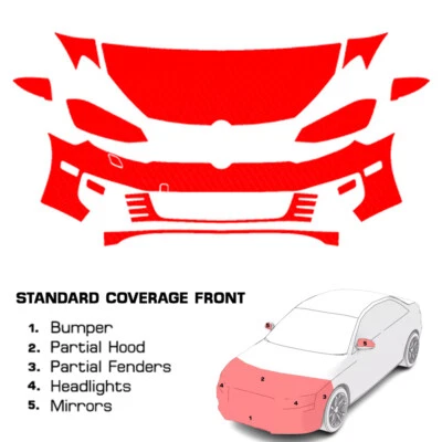 Película de proteção de pintura PreCut sutiã transparente kit PPF para Volkswagen GTI 2010-2014 - Imagem 1 de 4