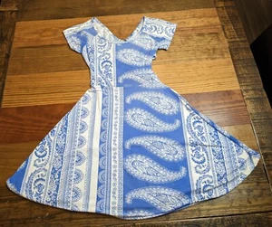 Ocean Drive Blue and White Paisley Dress Short Size Unlisted (S/XS?) - Picture 1 of 5