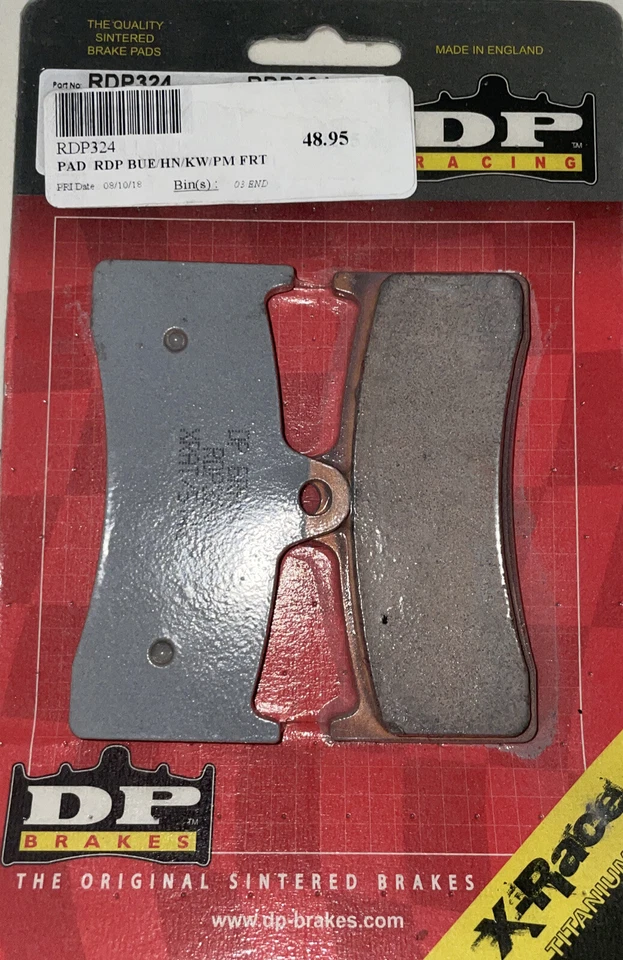 DP RDP X-RACING TITANIUM BRAKE PADS RDP324 BUELL/MV AGUSTS/KAWASAKI NOS Foto 1 de 1