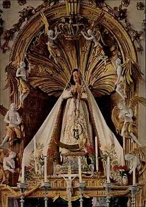 Religión motivo postal imagen de gracia Madre de Dios iglesia Oberelchingen cerca de Ulm - Imagen 1 de 2