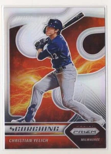 Panini Prizm Scorching Prizms #3 2020 Christian Yelich Milwaukee Brewers BX4 - Imagen 1 de 2