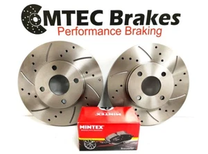 Cougar 2.5 V6 Rear Drilled Grooved Brake Discs & Pads - Picture 1 of 8