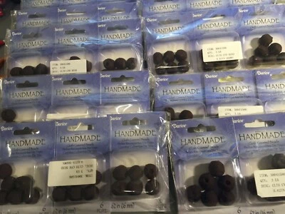 NIP 36 Packages of Darice Handmade Cloth Covered Beads 16 mm 6 Per Package Brown - Image 1 of 4