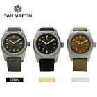 SAN MARTIN SN029-G Automatic Stainless Steel 38mm 20ATM Military Men Pilot Watch